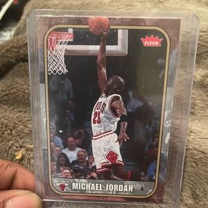 Michael Jordan Chicago Bulls Trading Card - White/Red